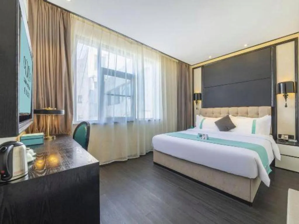 Bed in Xana Hotelle Nanchang Tengwang Pavilion Wanshougong