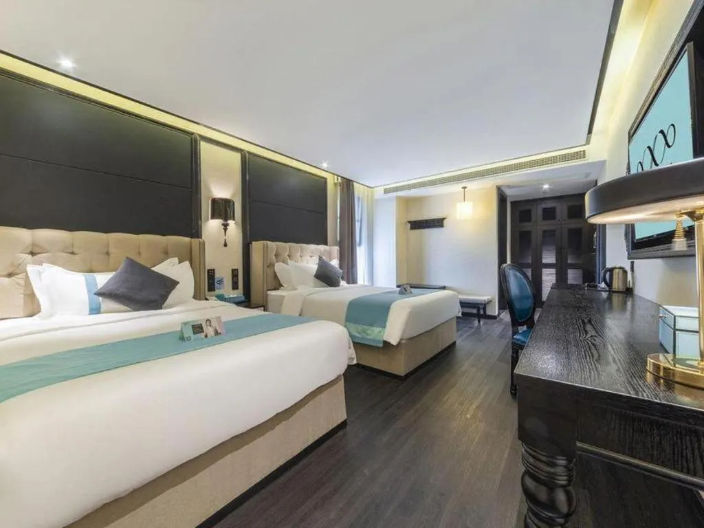 Bed in Xana Hotelle Nanchang Tengwang Pavilion Wanshougong