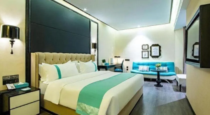 Bed in Xana Hotelle Nanchang Tengwang Pavilion Wanshougong