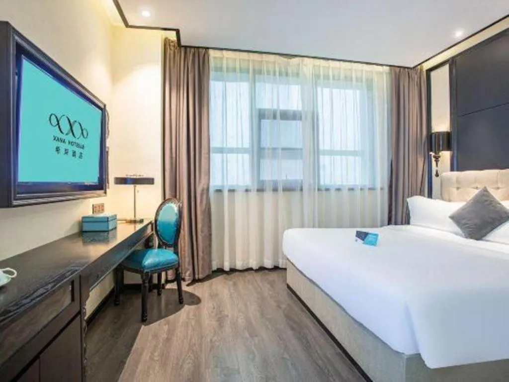 Bed in Xana Hotelle Nanchang Tengwang Pavilion Wanshougong