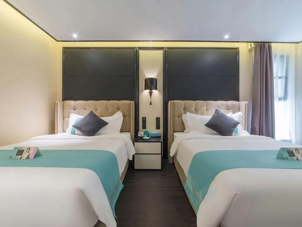 Bed in Xana Hotelle Nanchang Tengwang Pavilion Wanshougong