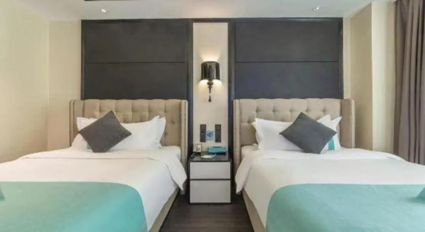 Bed in Xana Hotelle Nanchang Tengwang Pavilion Wanshougong