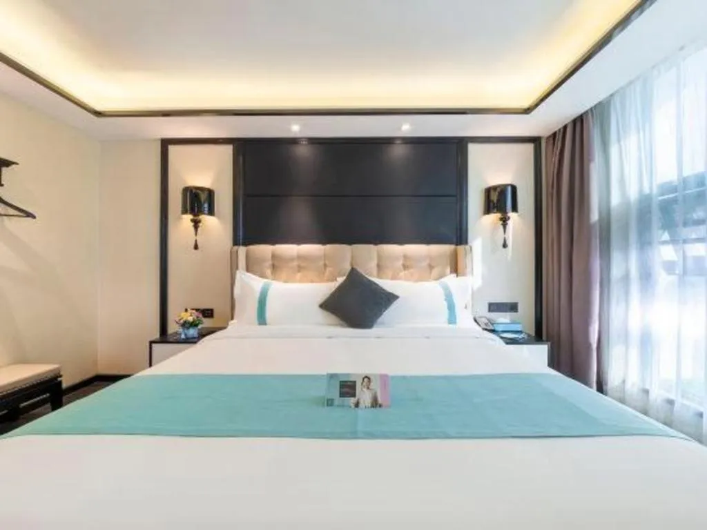 Bed in Xana Hotelle Nanchang Tengwang Pavilion Wanshougong