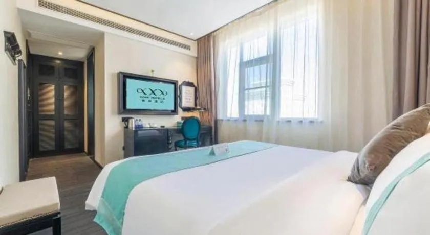 Bed in Xana Hotelle Nanchang Tengwang Pavilion Wanshougong