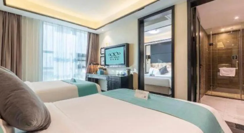 Bed in Xana Hotelle Nanchang Tengwang Pavilion Wanshougong