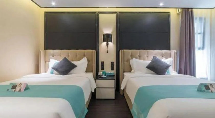 Bed in Xana Hotelle Nanchang Tengwang Pavilion Wanshougong