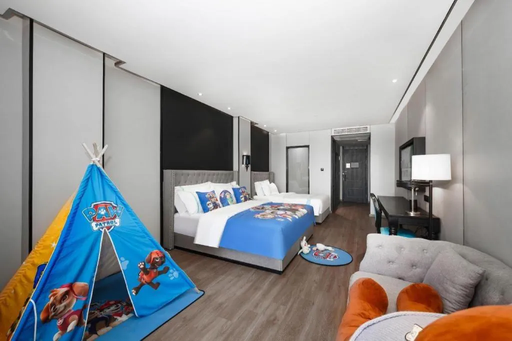 Bed in Xana Hotelle Luzhou High-Speed Railway Station Trading Market Passenger Terminal