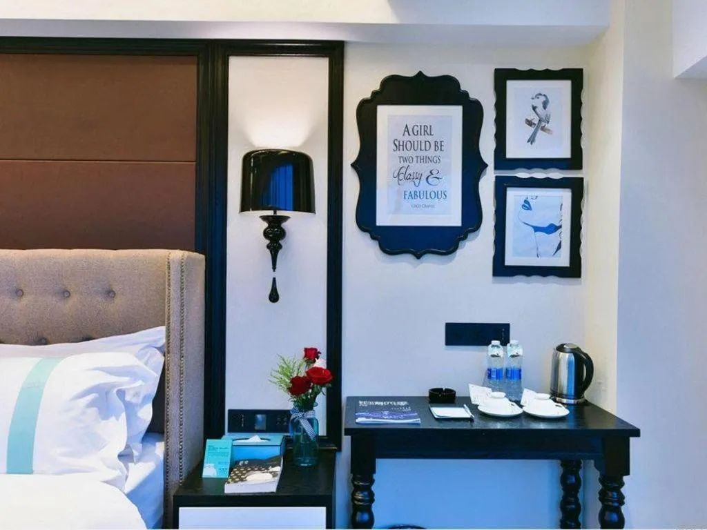 Bed in Xana Hotelle Luzhou High-Speed Railway Station Trading Market Passenger Terminal