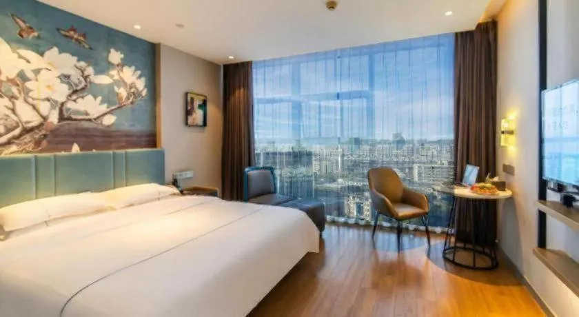 Bed in Magnotel Tongxiang Shimao Center