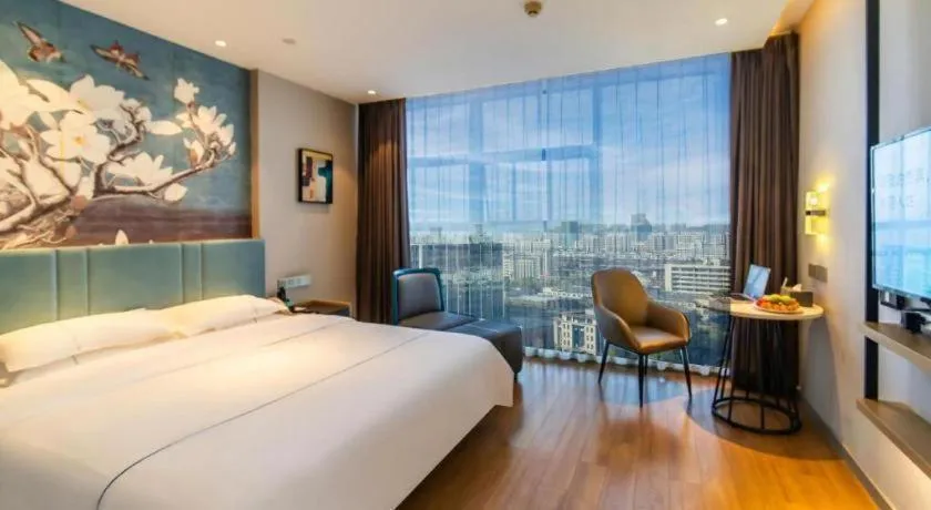 Bed in Magnotel Tongxiang Shimao Center