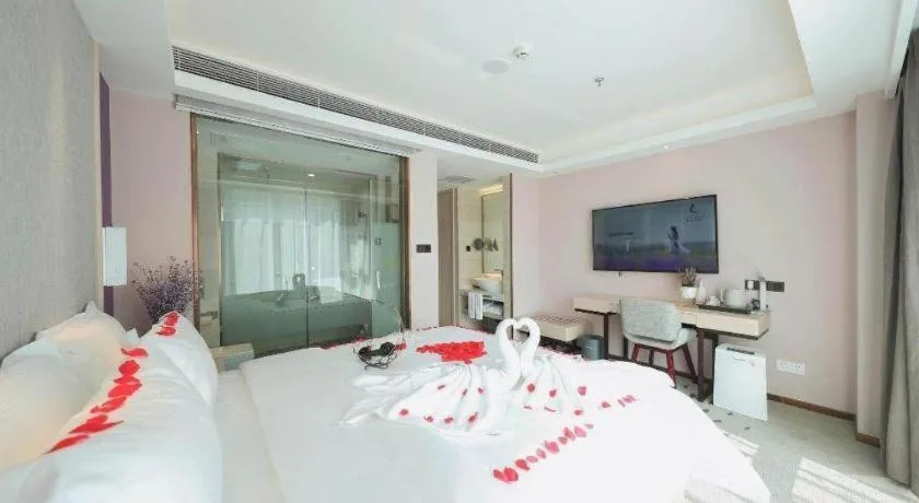 Bed in Lavande Hotel Beijing Fangshan Changyang Metro Station