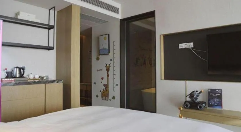 Bed in Zhejiang Cloud Mountain Deefly Hotel