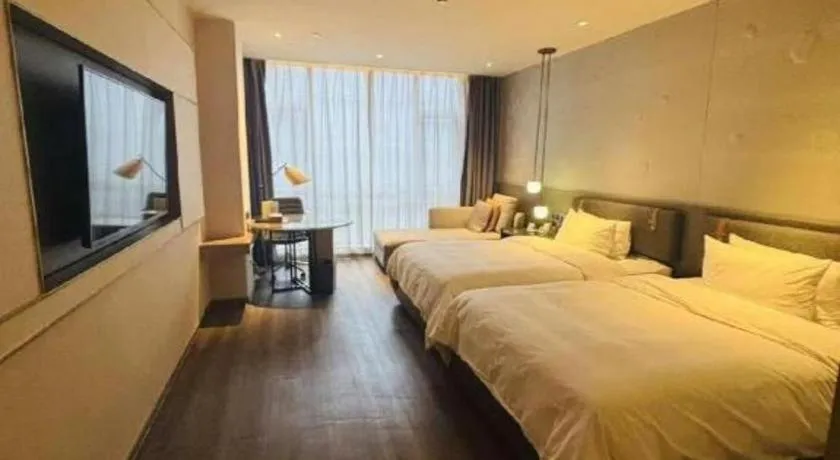 Bed in Zhejiang Cloud Mountain Deefly Hotel