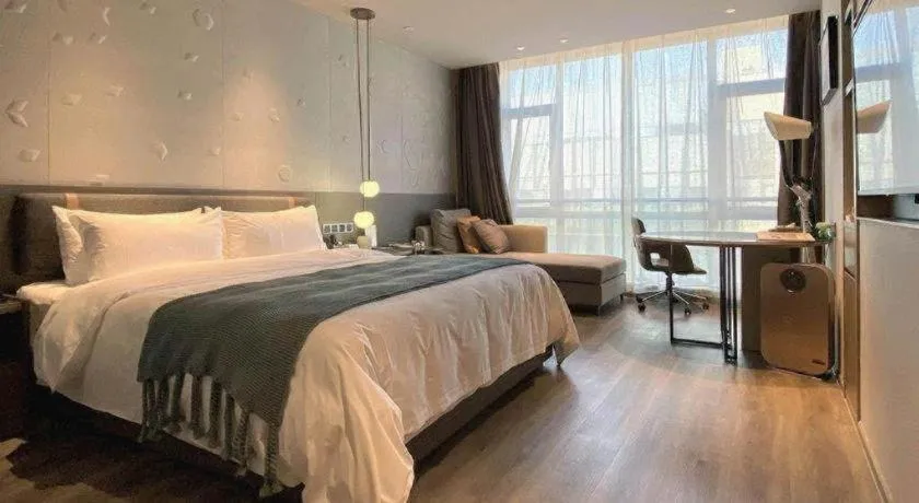 Bed in Zhejiang Cloud Mountain Deefly Hotel