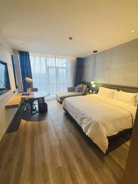 Bed in Zhejiang Cloud Mountain Deefly Hotel