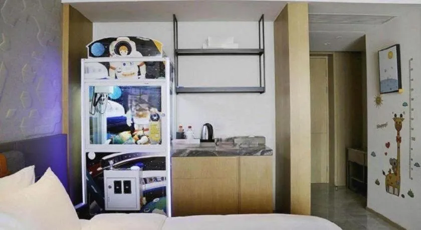 Bed in Zhejiang Cloud Mountain Deefly Hotel