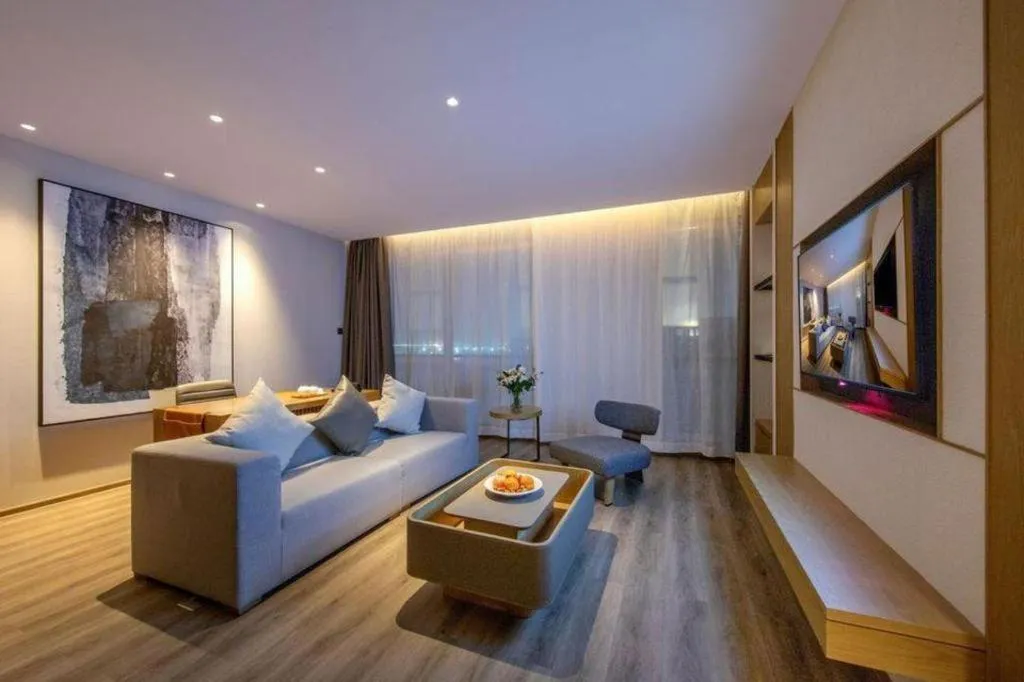 Bed in Zhejiang Cloud Mountain Deefly Hotel