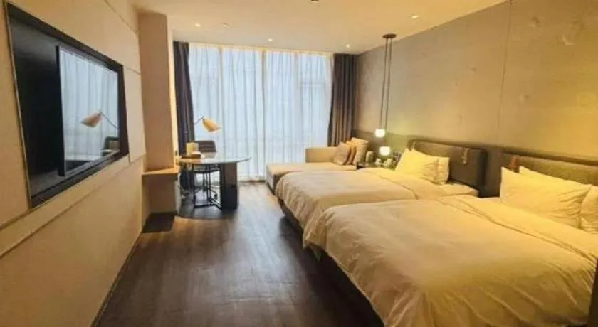 Bed in Zhejiang Cloud Mountain Deefly Hotel