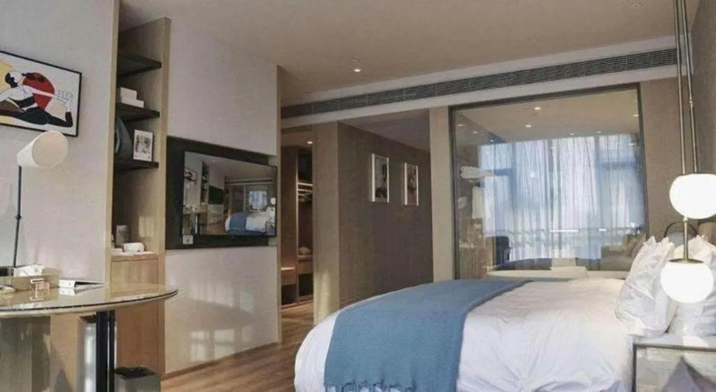 Bed in Zhejiang Cloud Mountain Deefly Hotel