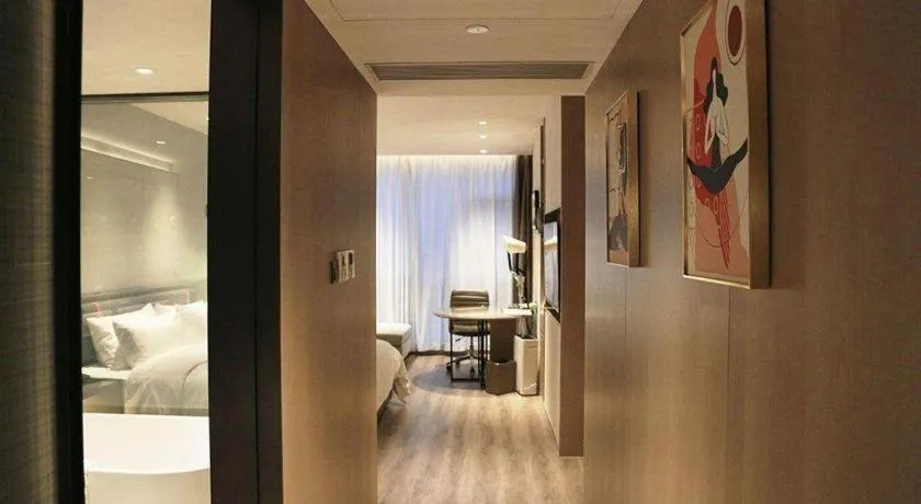 Bed in Zhejiang Cloud Mountain Deefly Hotel