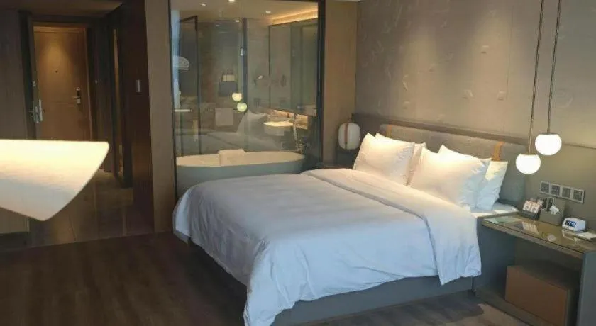 Bed in Zhejiang Cloud Mountain Deefly Hotel