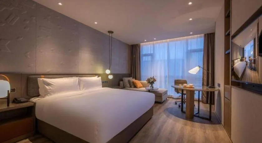 Bed in Zhejiang Cloud Mountain Deefly Hotel