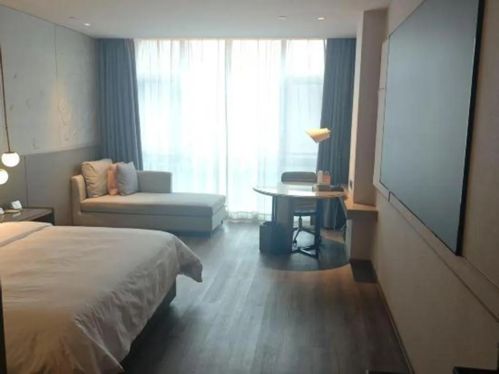 Bed in Zhejiang Cloud Mountain Deefly Hotel