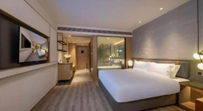 Bed in Zhejiang Cloud Mountain Deefly Hotel