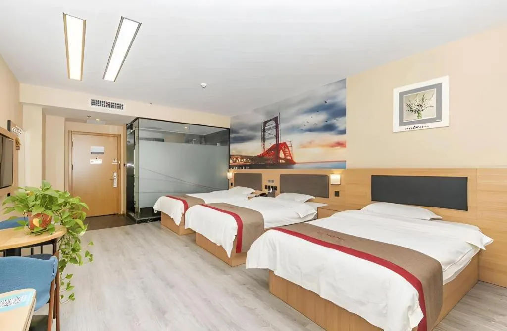 Bed in Thank Inn Hotel Tianjing Jinnan University