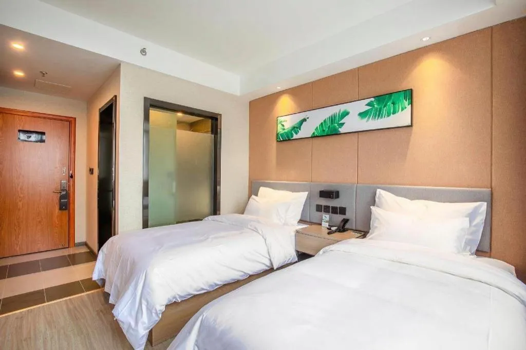 Bed in UP and IN Hotel Jiangxi Nanchang City Nanchang County Liantang Zhong Avenue Huarunwanjia