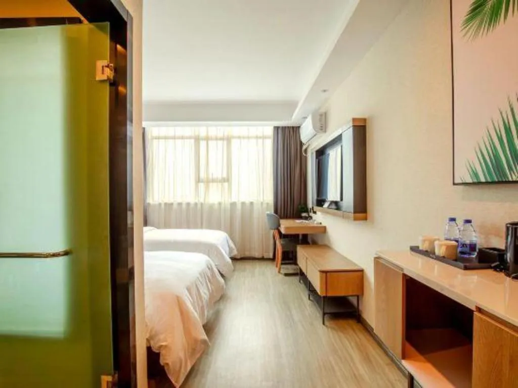 Bed in UP and IN Hotel Jiangxi Nanchang City Nanchang County Liantang Zhong Avenue Huarunwanjia