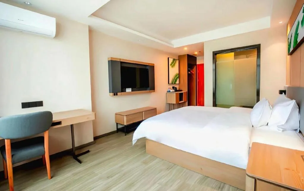 Bed in UP and IN Hotel Jiangxi Nanchang City Nanchang County Liantang Zhong Avenue Huarunwanjia