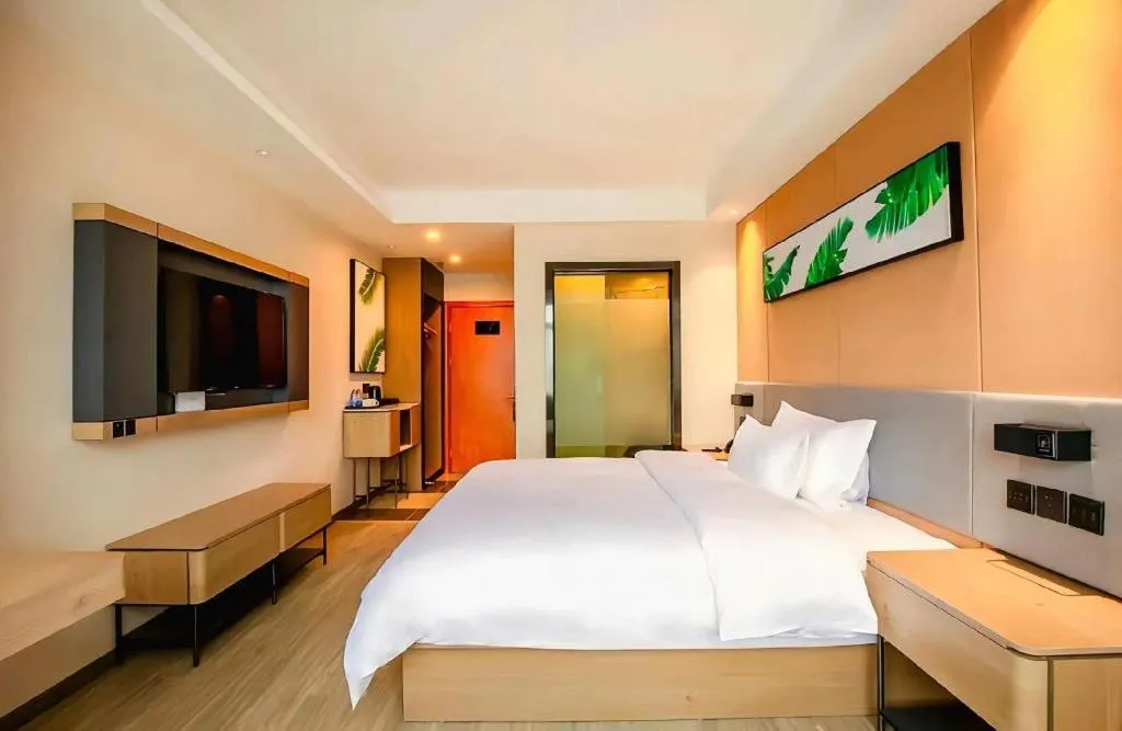 Bed in UP and IN Hotel Jiangxi Nanchang City Nanchang County Liantang Zhong Avenue Huarunwanjia