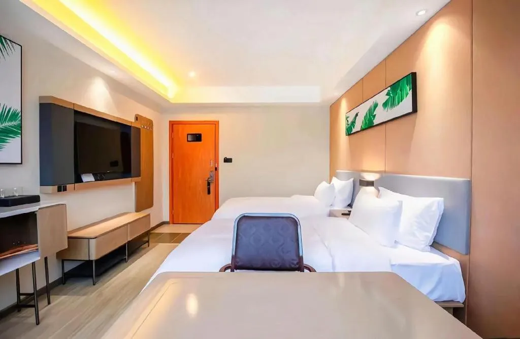 Bed in UP and IN Hotel Jiangxi Nanchang City Nanchang County Liantang Zhong Avenue Huarunwanjia