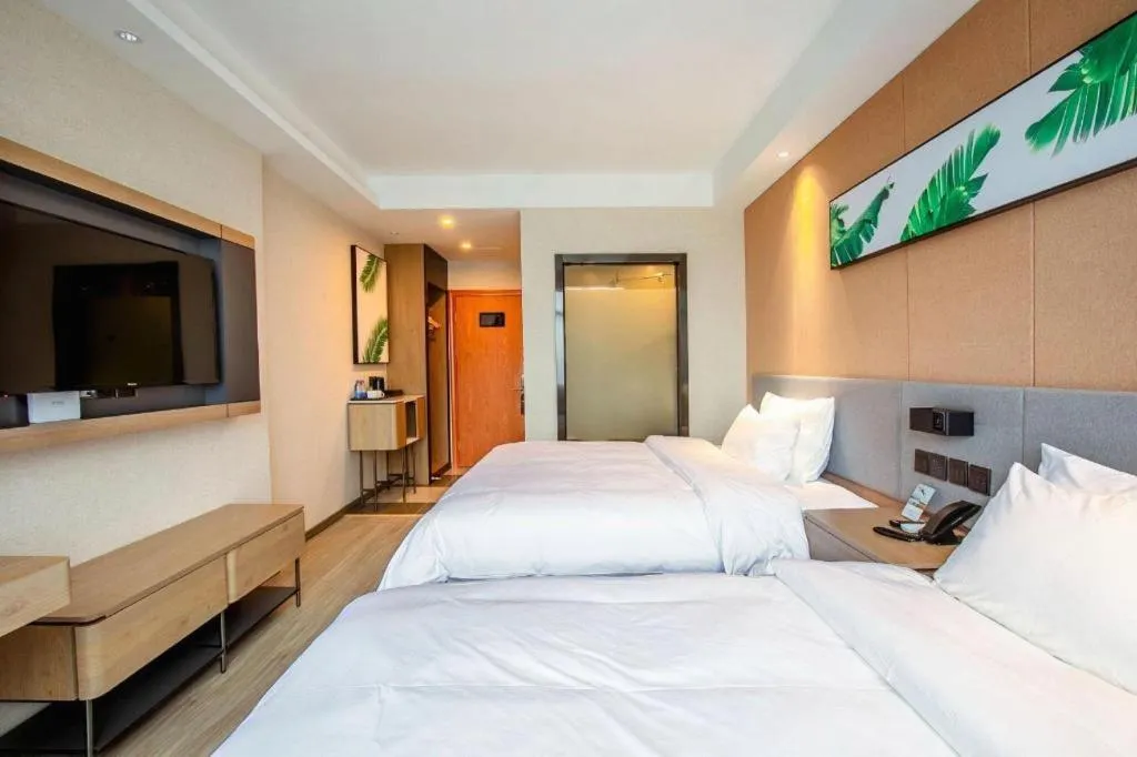 Bed in UP and IN Hotel Jiangxi Nanchang City Nanchang County Liantang Zhong Avenue Huarunwanjia