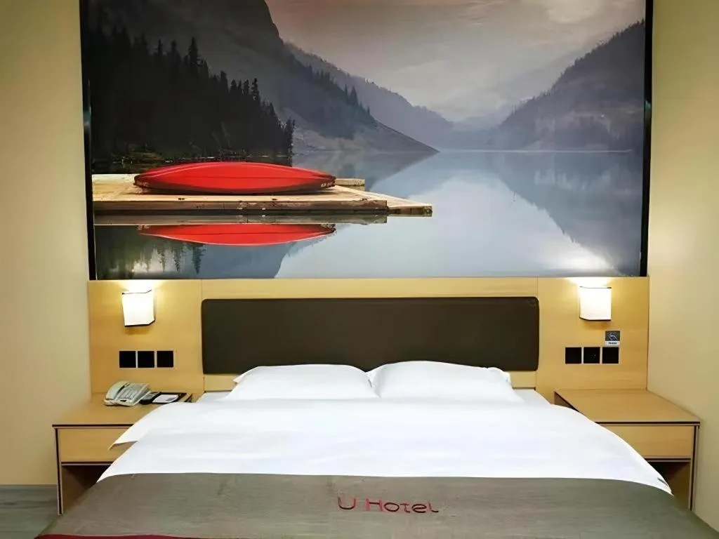 Bed in Thank Inn Hotel Sichuan Nanchong Gaoping District Longmen