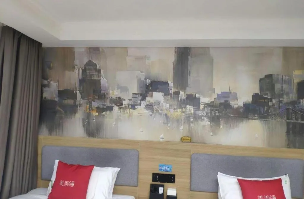 Bed in Thank Inn Plus Hotel Xinjiang Urumqi Tianshan District Bingtuan Erzhong