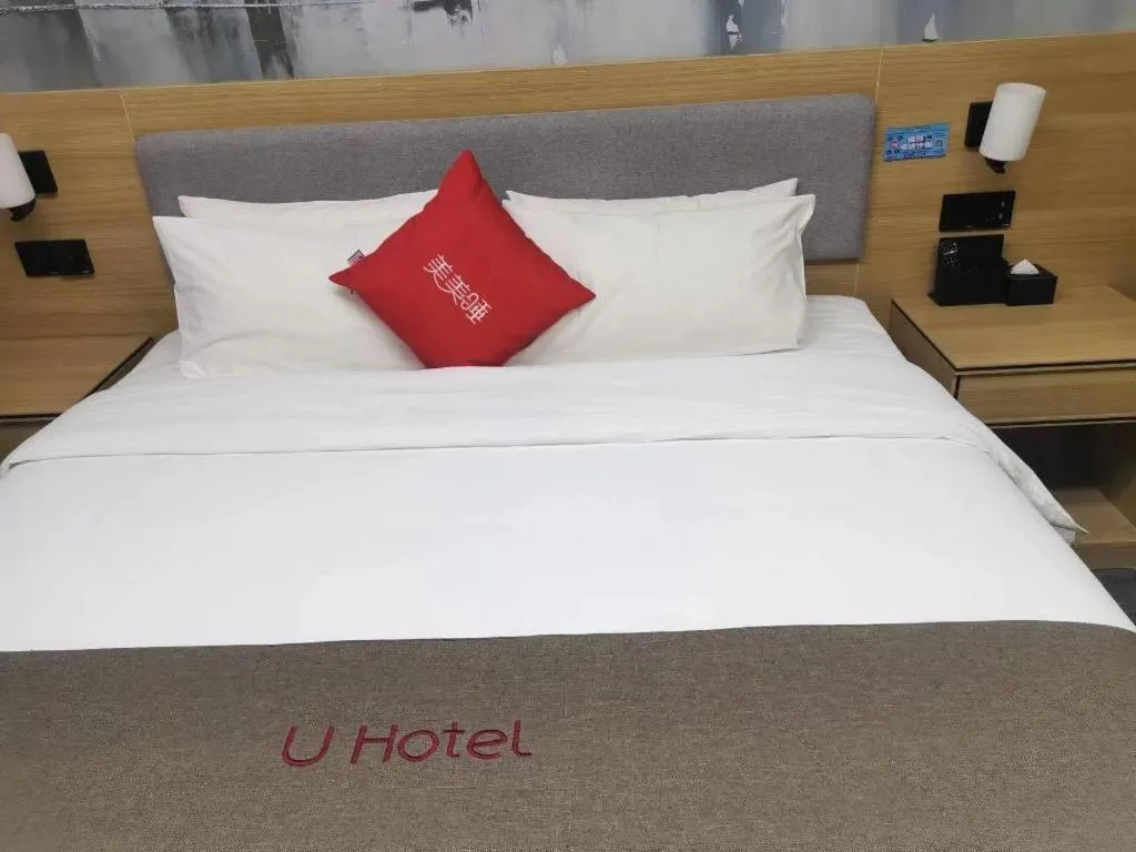 Bed in Thank Inn Plus Hotel Xinjiang Urumqi Tianshan District Bingtuan Erzhong
