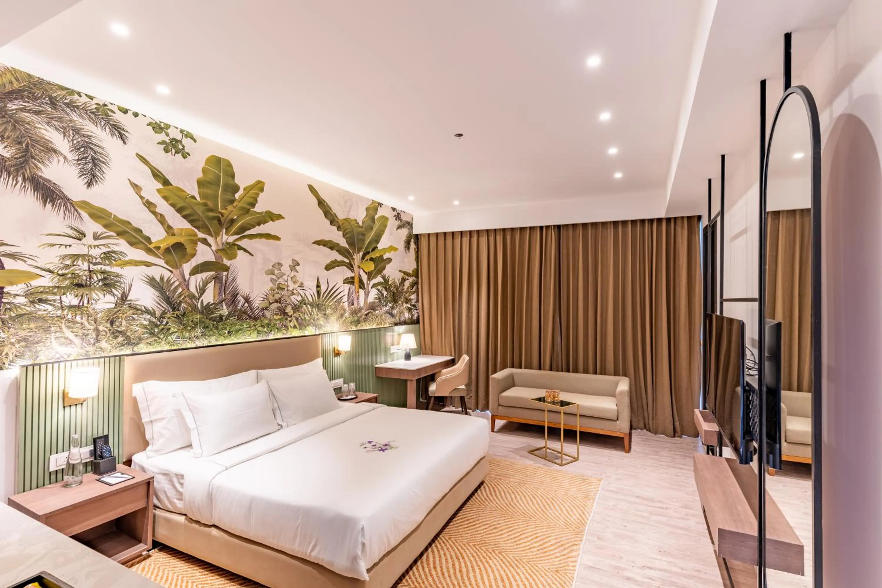 View (from property/room), Bed in Velmore Kasauli Operated by Royal Orchid Hotel Ltd.