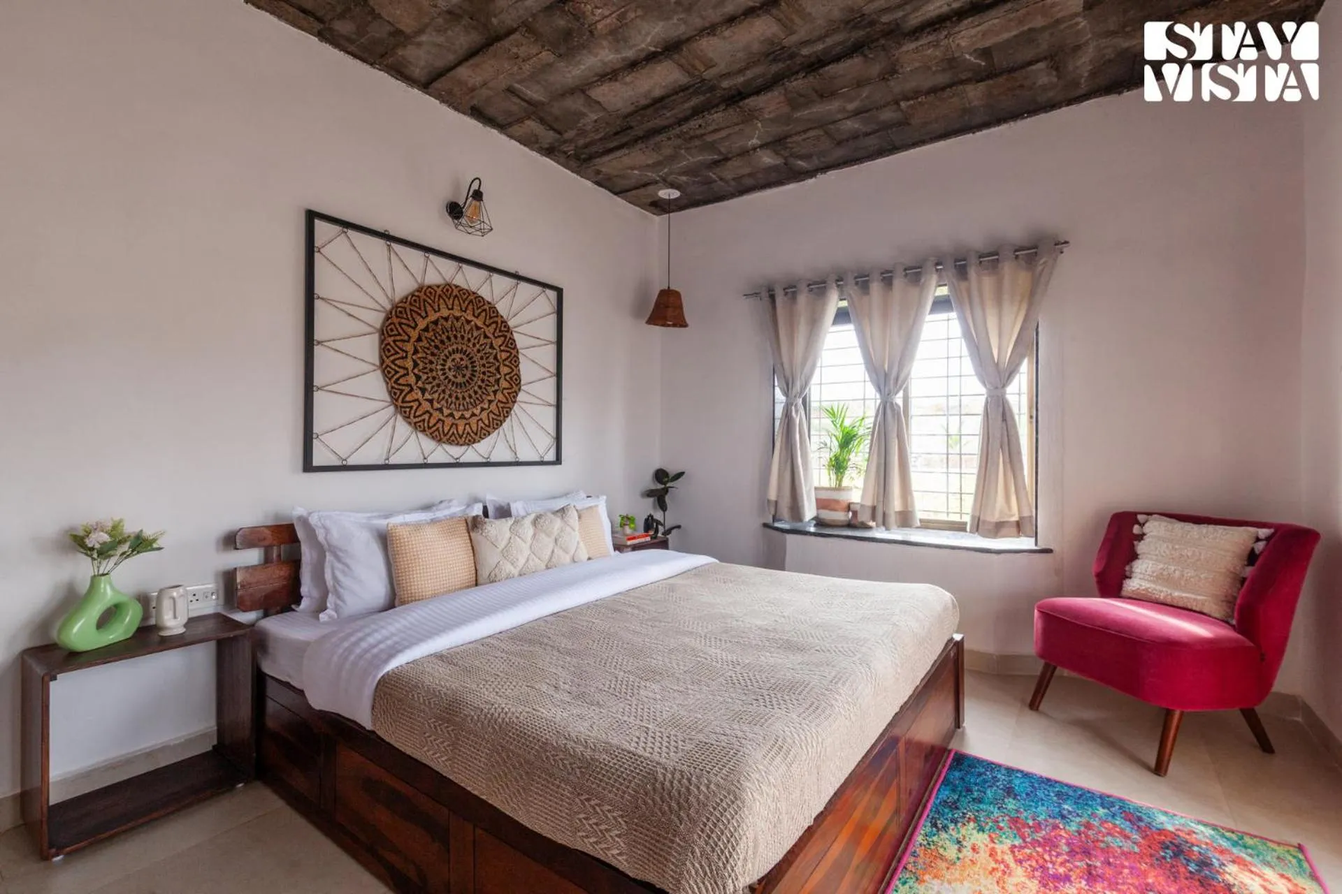 Bedroom, Bed in StayVista at Mangifera Agro Estate with Pool, Wi-Fi