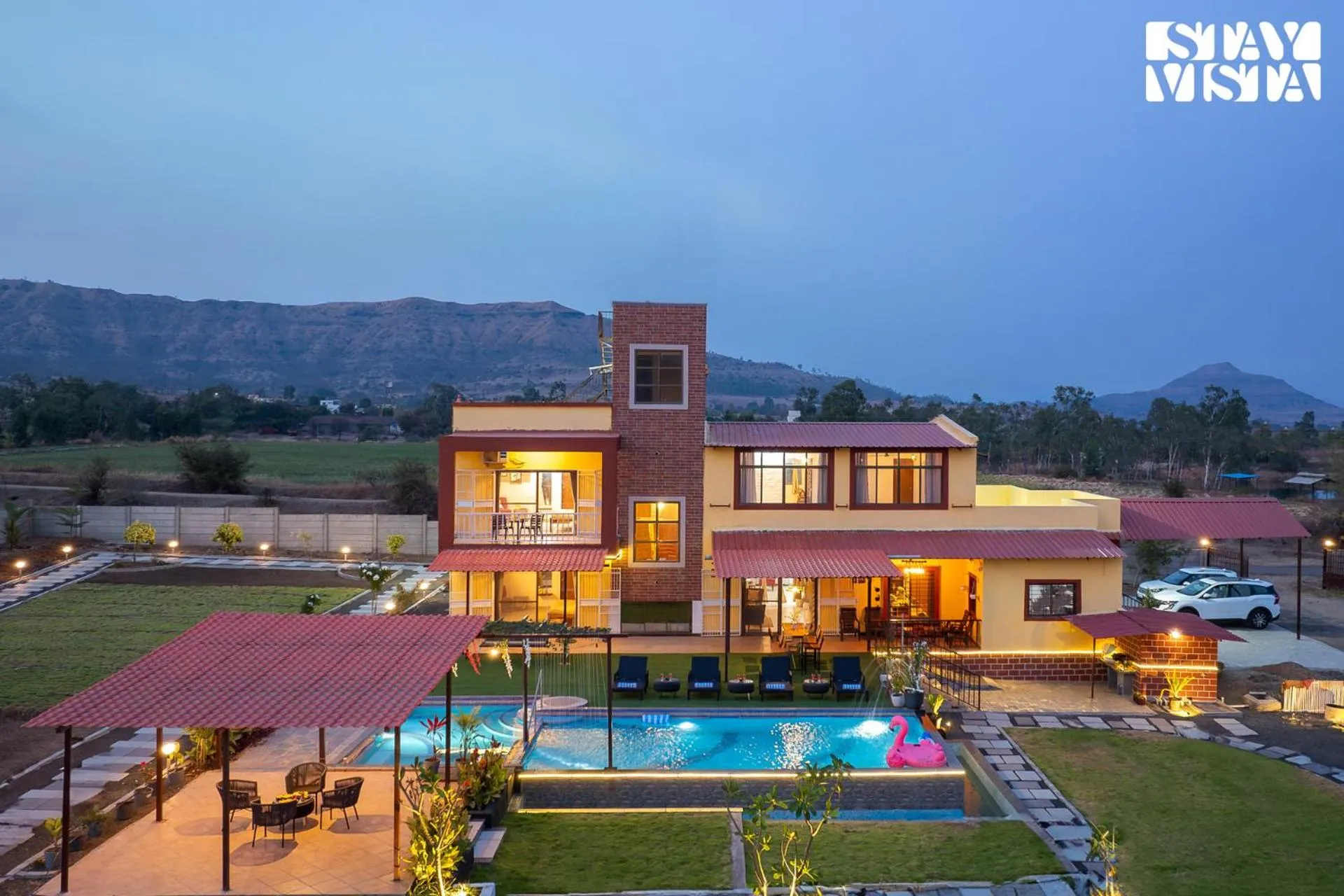 Property building in StayVista at Mangifera Agro Estate with Pool, Wi-Fi