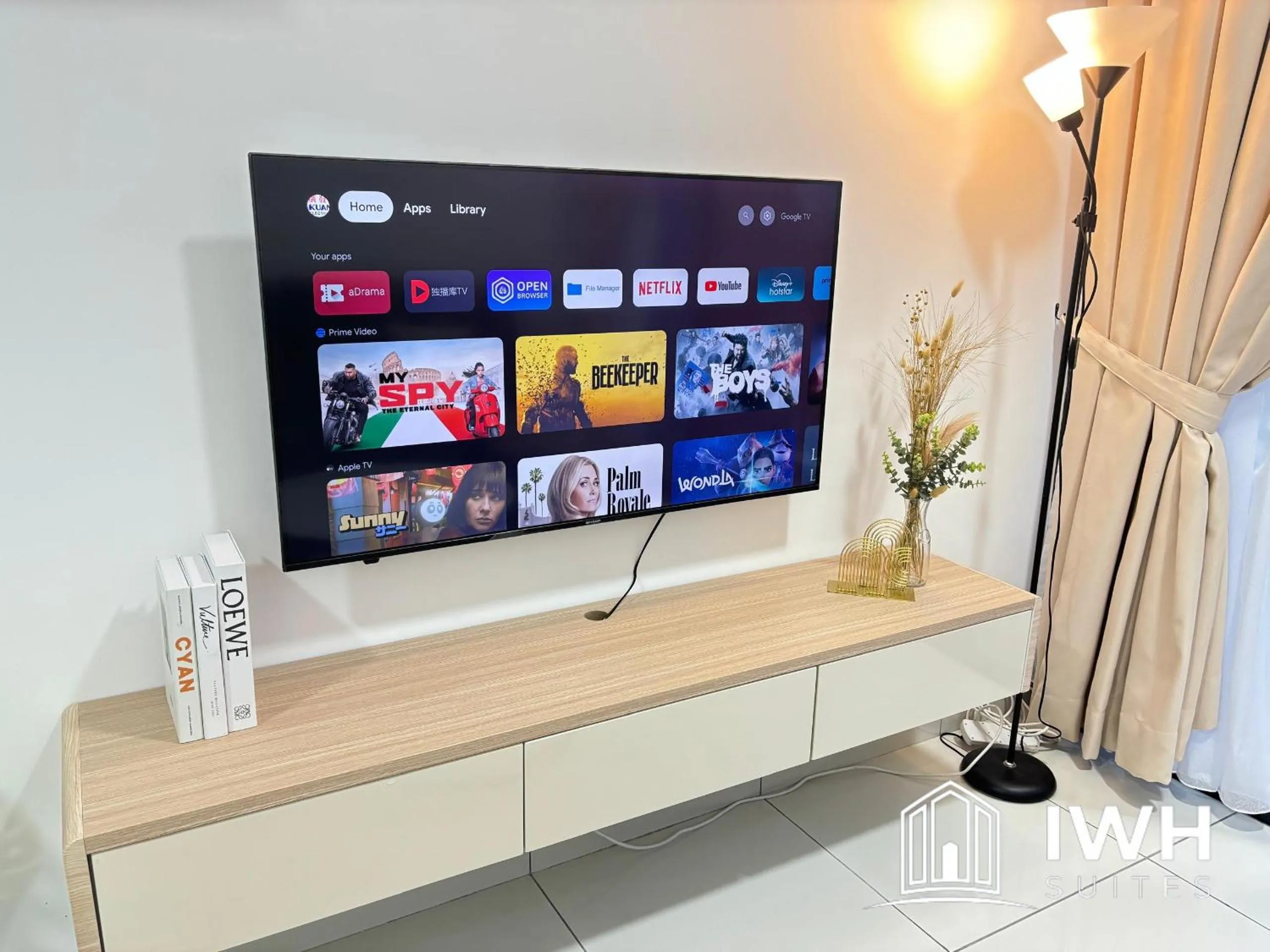 TV and multimedia in Ipoh Horizon Skypool Town Suites 4-11pax by IWH Suites