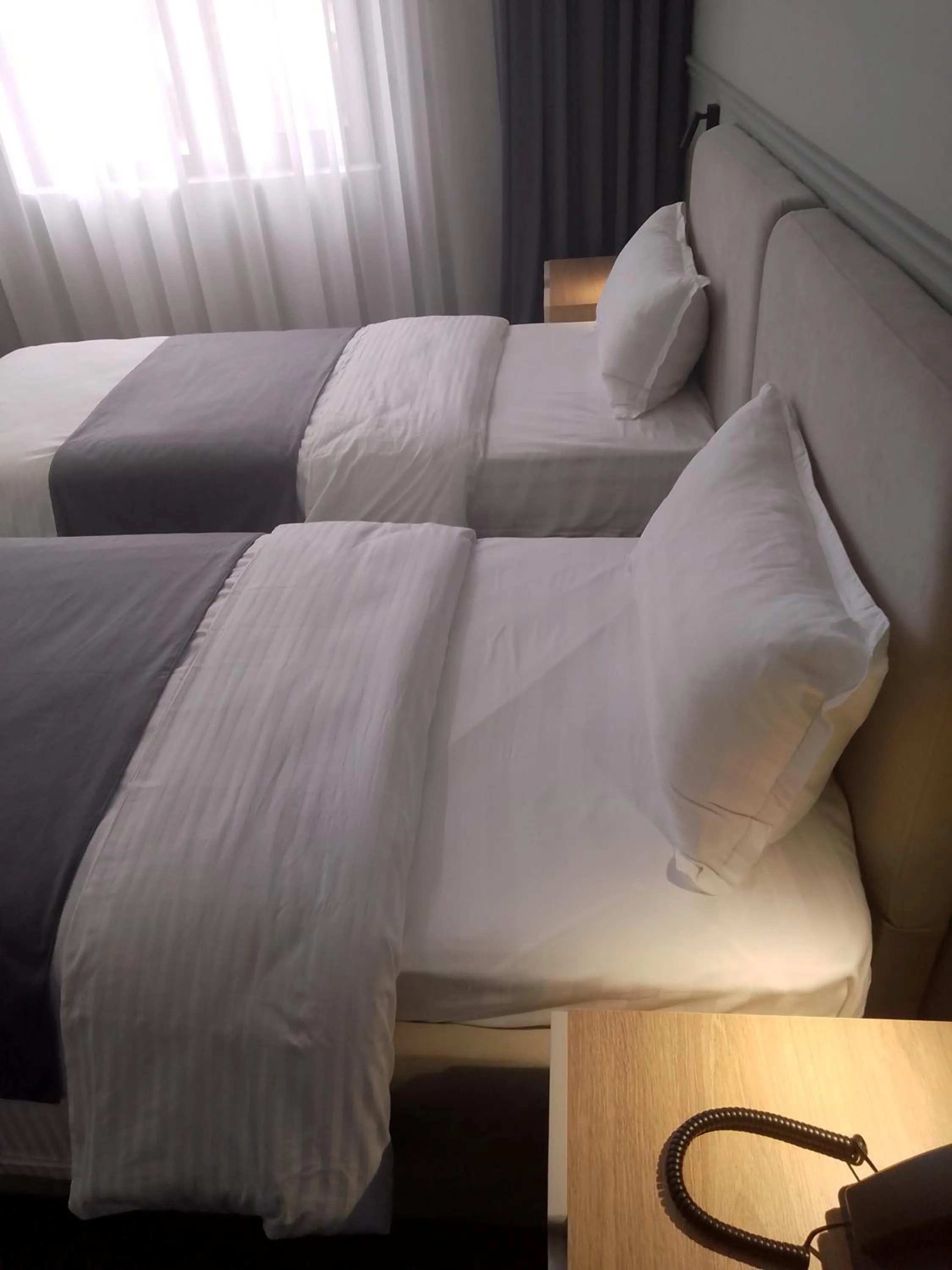 Bed in Caspian Marine Hotel