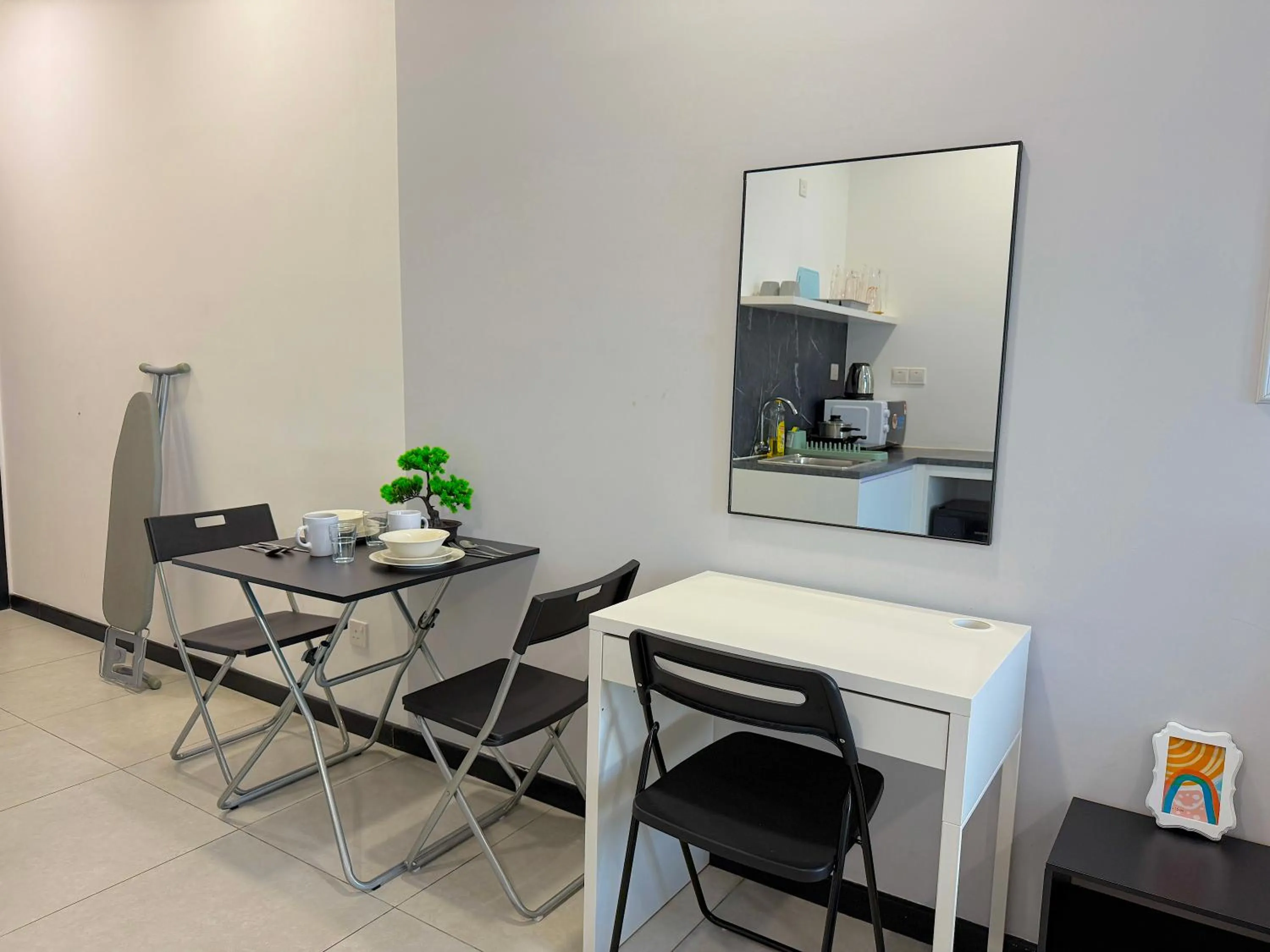 Dining area in Neu Suites By Serenity Homes Near Gleneagles, KLCC & LRT