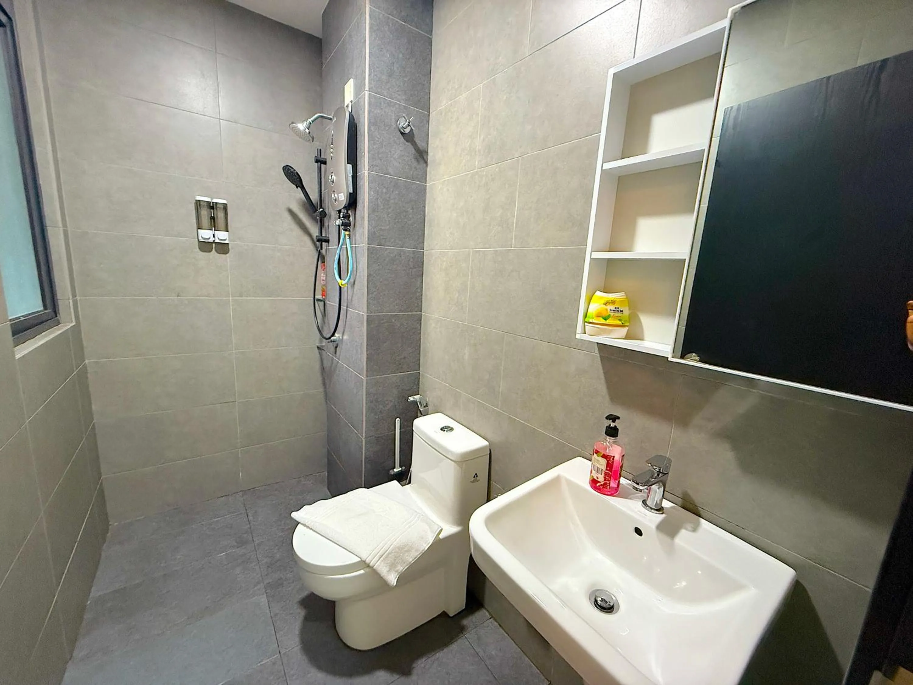Shower in Neu Suites By Serenity Homes Near Gleneagles, KLCC & LRT