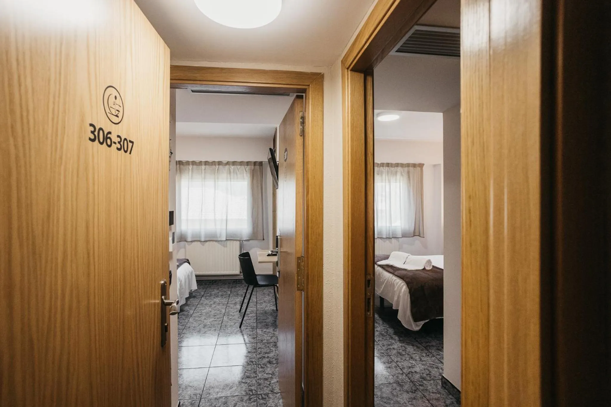 Bed in La Trobada Hotel Sport