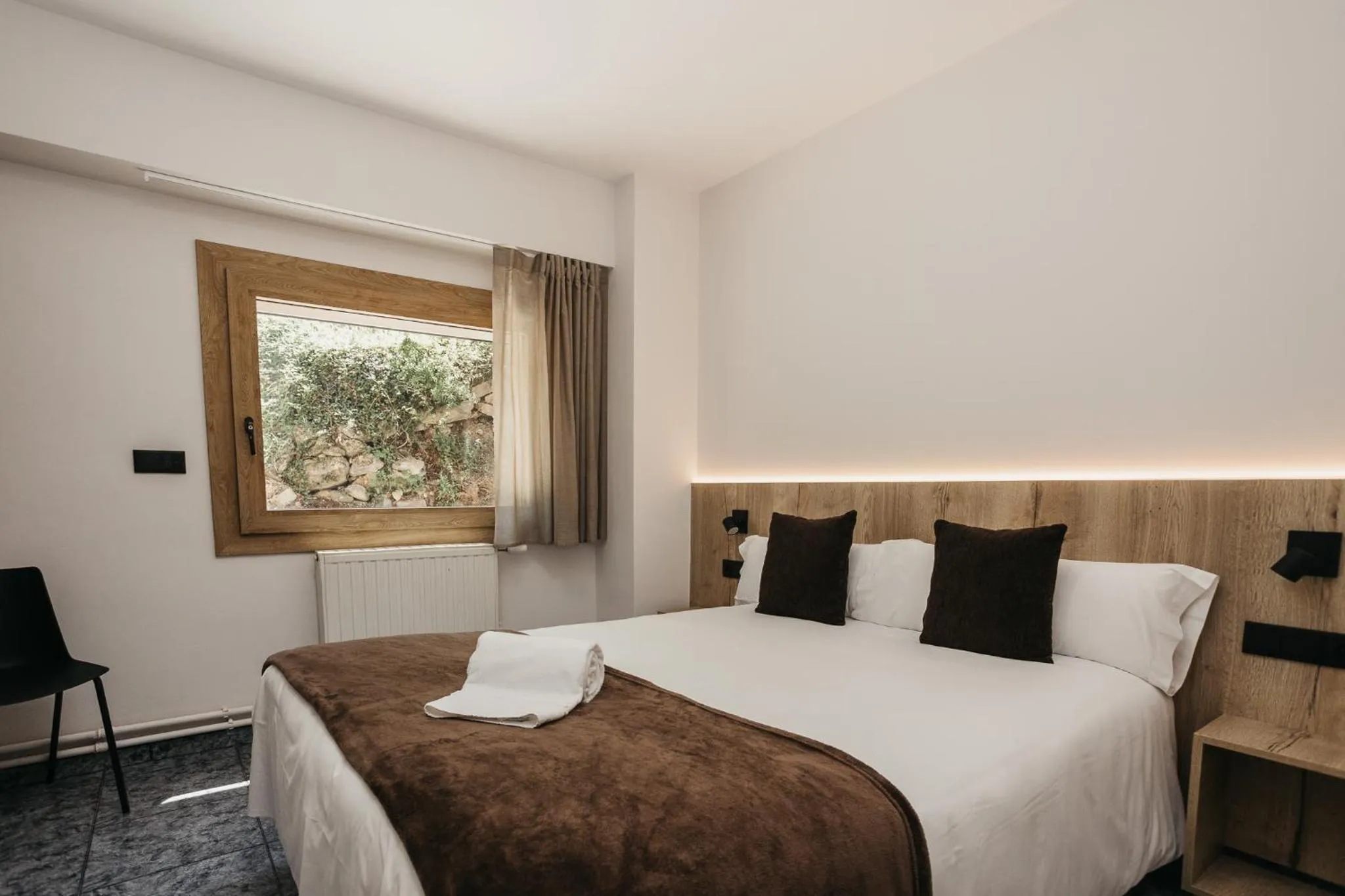 Bed in La Trobada Hotel Sport