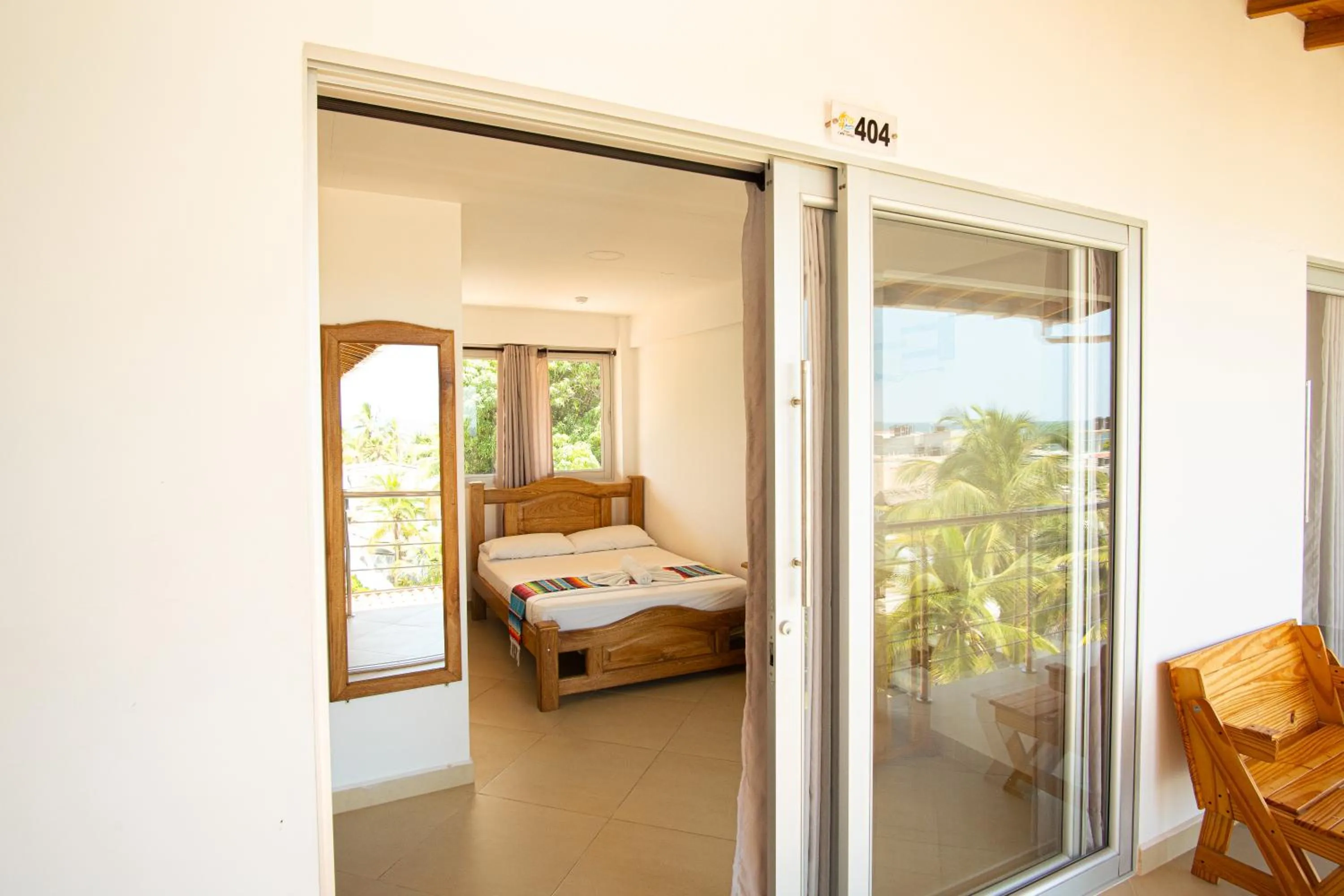Bed in Hotel Caribe Coveñas