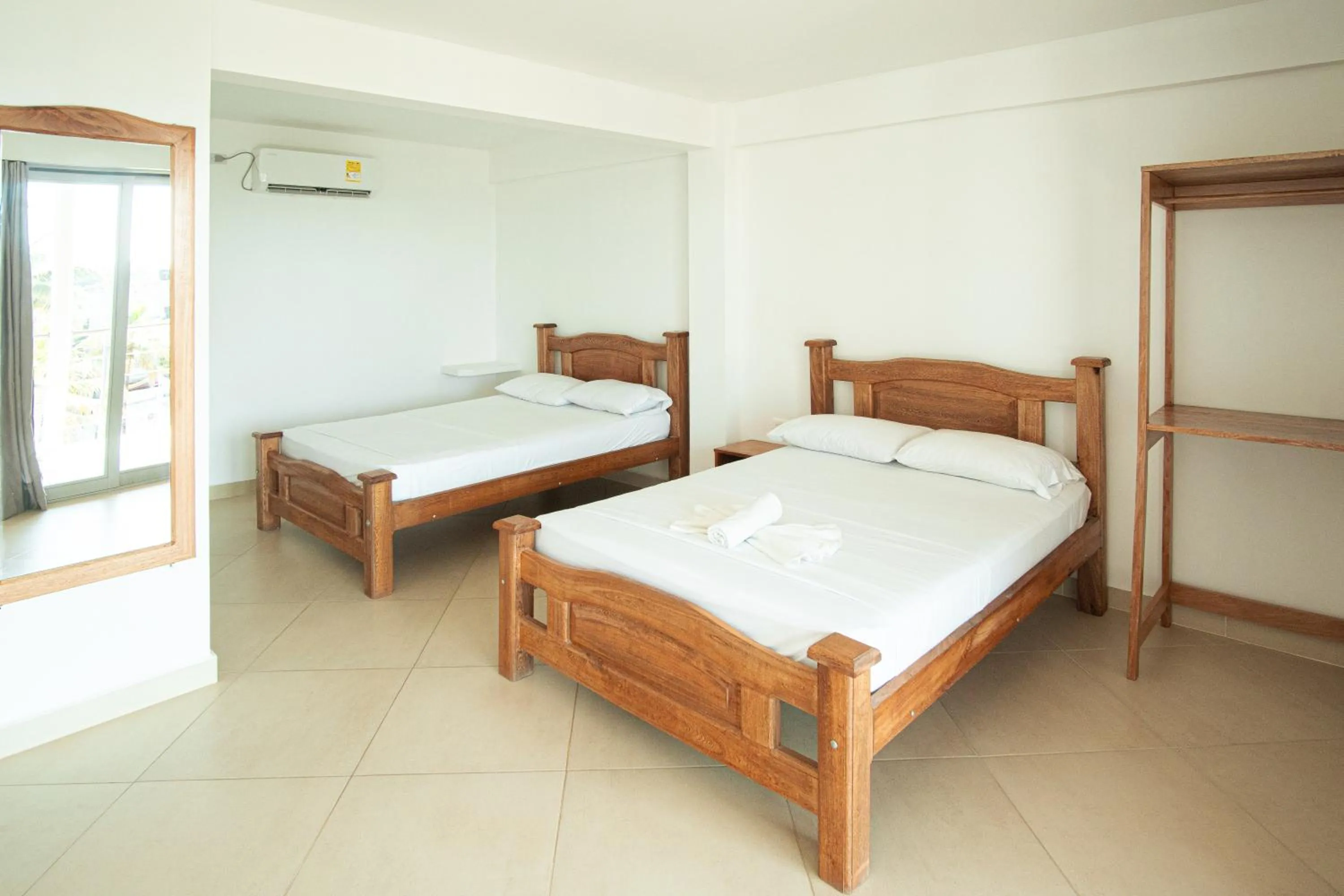 Bed in Hotel Caribe Coveñas