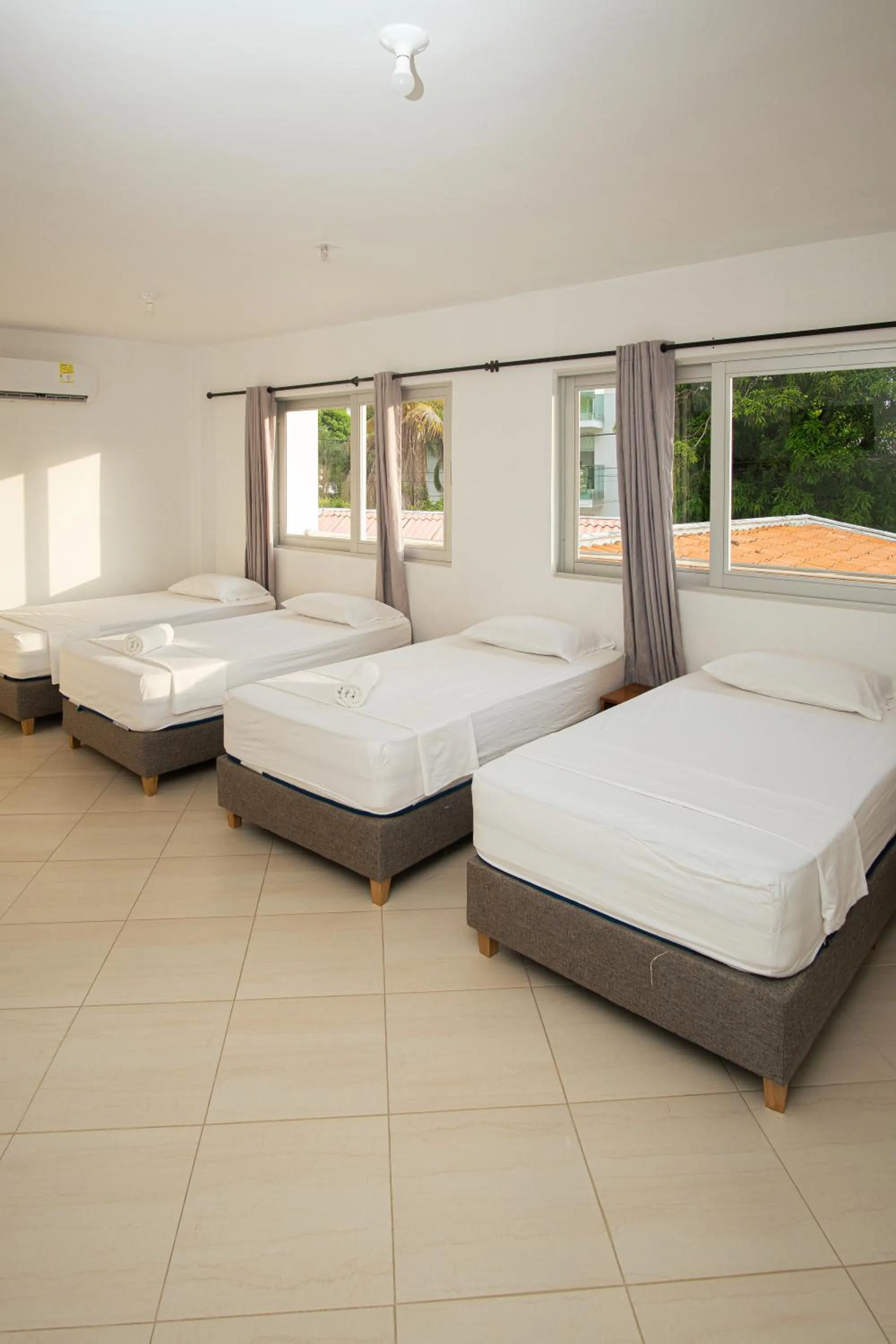 Bed in Hotel Caribe Coveñas